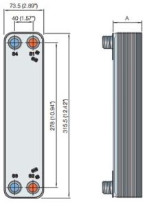 ALFA LAVAL, CB HEAT EXCHANGER, CB18-CBH18